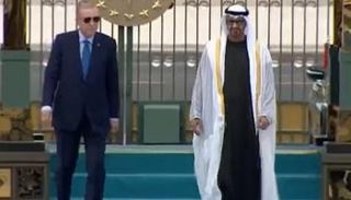 الشيخ محمد بن زايد آل نهيان مع الرئيس التركي