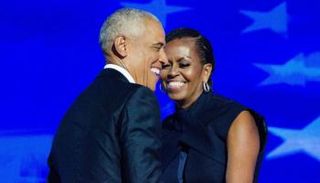 باراك أوباما وزوجته ميشيل