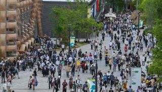 الحشود في معرض إكسبو أوساكا