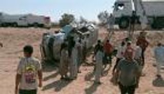مصرع مدير آمن الوادي الجديد وإصابة اثنين من أمناء الشرطة في حادث انقلاب سيارة في مصر