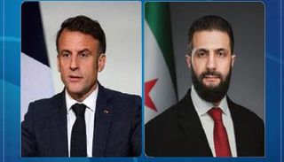 الرئيسان السوري أحمد الشرع والفرنسي إيمانويل ماكرون
