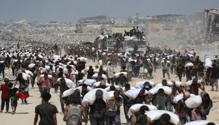 الوضع الإنساني الكارثي في قطاع غزة