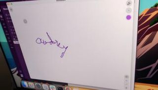 صورة لشاشة الحاسوب وقد كتب عليها اسم المريضة