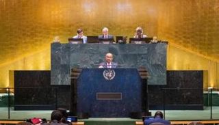 خليفة شاهين المرر خلال كلمته بـ«مؤتمر تسوية القضية الفلسطينية»