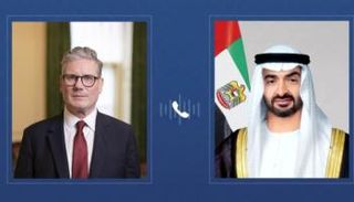 اتصال هاتفي بين الشيخ محمد بن زايد آل نهيان ورئيس وزراء بريطانيا