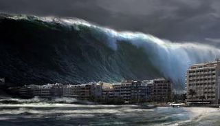 أقوى تسونامي في العالم 