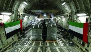 مساعدات إماراتية في الطريق إلى غزة 