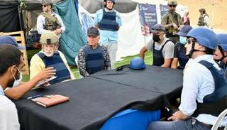 ويتكوف في مركز مساعدات جنوب غزة