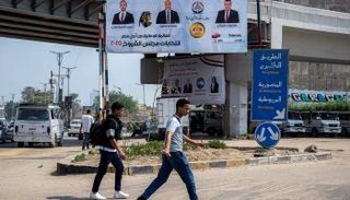 لافتات المرشحين بانتخابات الشيوخ في مصر