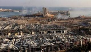 آثار انفجار مرفأ بيروت