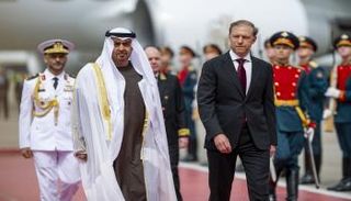 الشيخ محمد بن زايد آل نهيان يصل موسكو