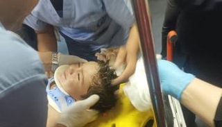 نجاة طفل سوري علي صالح عبدي