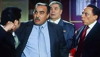 الفنان الراحل سيد صادق مع عادل إمام 