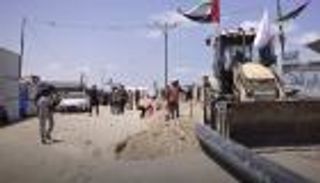 فريق «الفارس الشهم 3» يتفقد تنفيذ مشروع «شريان الحياة» لإمداد جنوب غزة بالمياه