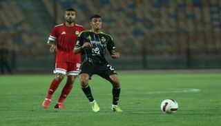 جانب من مباراة الأهلي ومودرن سبورت