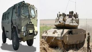 دبابة «الميركافا» ومدرعة «النمر»
