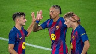 مباراة برشلونة وكومو في كأس خوان غامبر