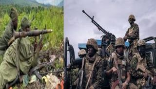 جنود من الجيش الكونغولي وعناصر من إم 23