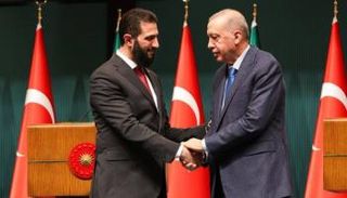أردوغان والشرع في لقاء سابق