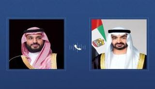 الشيخ محمد بن زايد رئيس دولة الإمارات والأمير محمد بن سلمان