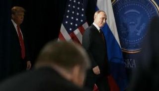 ترامب وبوتين خلال قمة ألاسكا