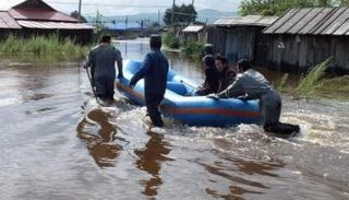 فيضانات في منغوليا