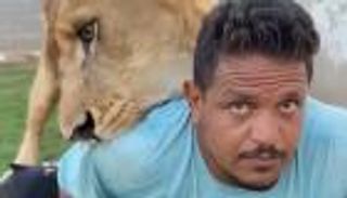 «اعطه قبلة».. صاحب مزرعة ليبي يهاجم عاملا مصريا بأسد