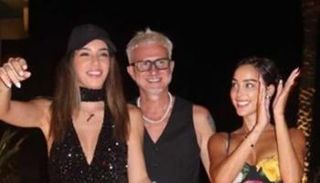 بسمة بوسيل رفقة صديقها الإيطالي 