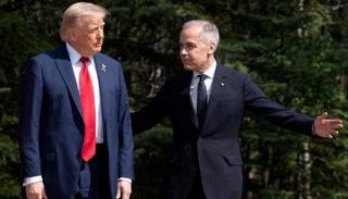 الرئيس الأمريكي ورئيس وزراء كندا