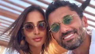 كريم محمود عبدالعزيز وزوجته آن رفاعي