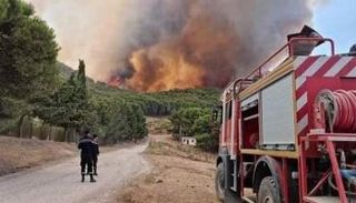 حريق في تونس