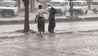 آثار السيول في مديرية البريقة