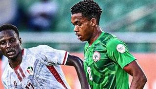 جانب من مباراة السودان ومدغشقر