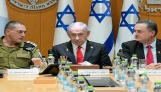 نتنياهو وإيال زامير ويسرائيل كاتس