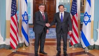 جانب من لقاء جدعون ساعر وروبيو