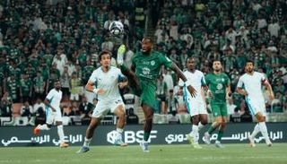 من مباراة الأهلي ونيوم في الدوري السعودي