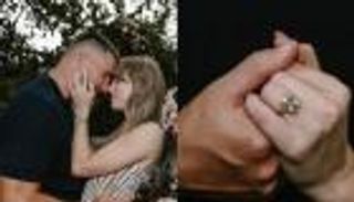 تايلور سويفت تستعرض خاتم خطوبتها الألماسي مع ترافيس كيلسي