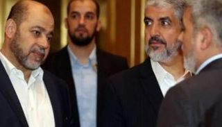 خالد مشعل وموسى أبو مرزوق القياديان في حماس