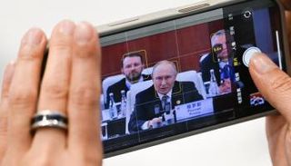 بوتين متحدثا في قمة شنغهاي