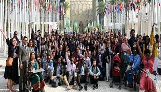 جانب من مشاركة الشباب في مؤتمر الأطراف COP28