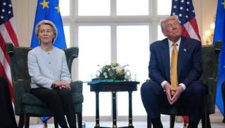 فون دير لاين وترامب- أرشيفية