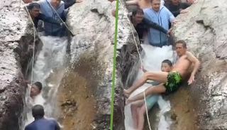 إنقاذ بطولي في الصين