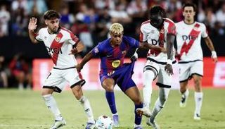 من مباراة برشلونة ورايو