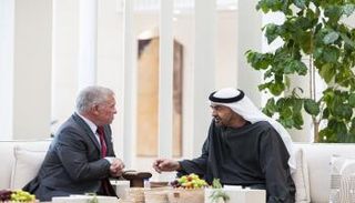 الشيخ محمد بن زايد آل نهيان والملك عبدالله الثاني