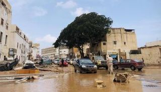 آثار إعصار دانيال في ليبيا