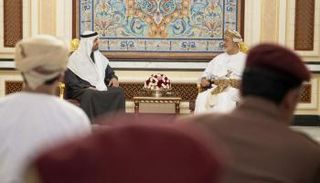 الشيخ محمد بن زايد آل نهيان وسلطان عمان