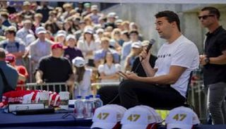 جانب من مشاركة كيرك بالفعالية قبل مقتله