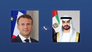 اتصال هاتفي بين الشيخ محمد بن زايد آل نهيان والرئيس الفرنسي