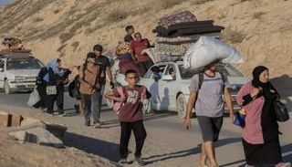 نازحون من مدينة غزة