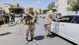نقطة تفتيش في العاصمة الليبية طرابلس